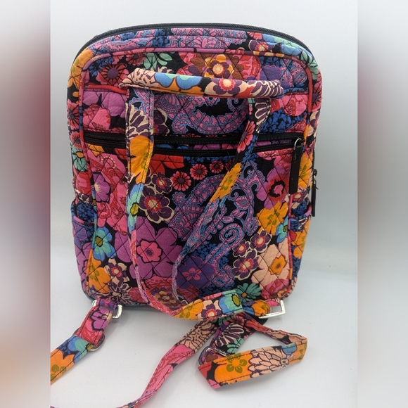 Small Vera Bradley Floral Fiesta Pattern Backpack - Picture 6 of 11